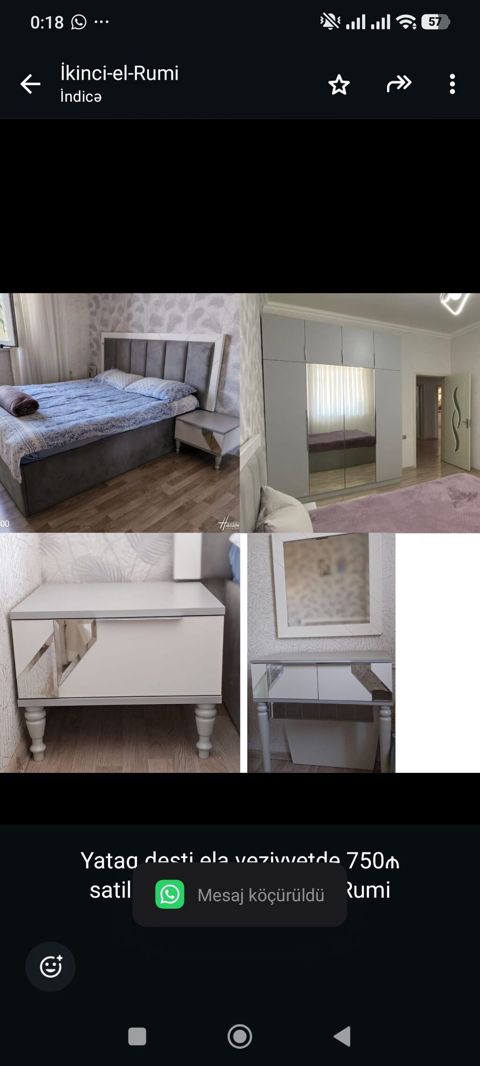 Yataq desti ela veziyyetde 750₼ satilir .Unvan Sumqayit &Rumi — Aişə Xanım