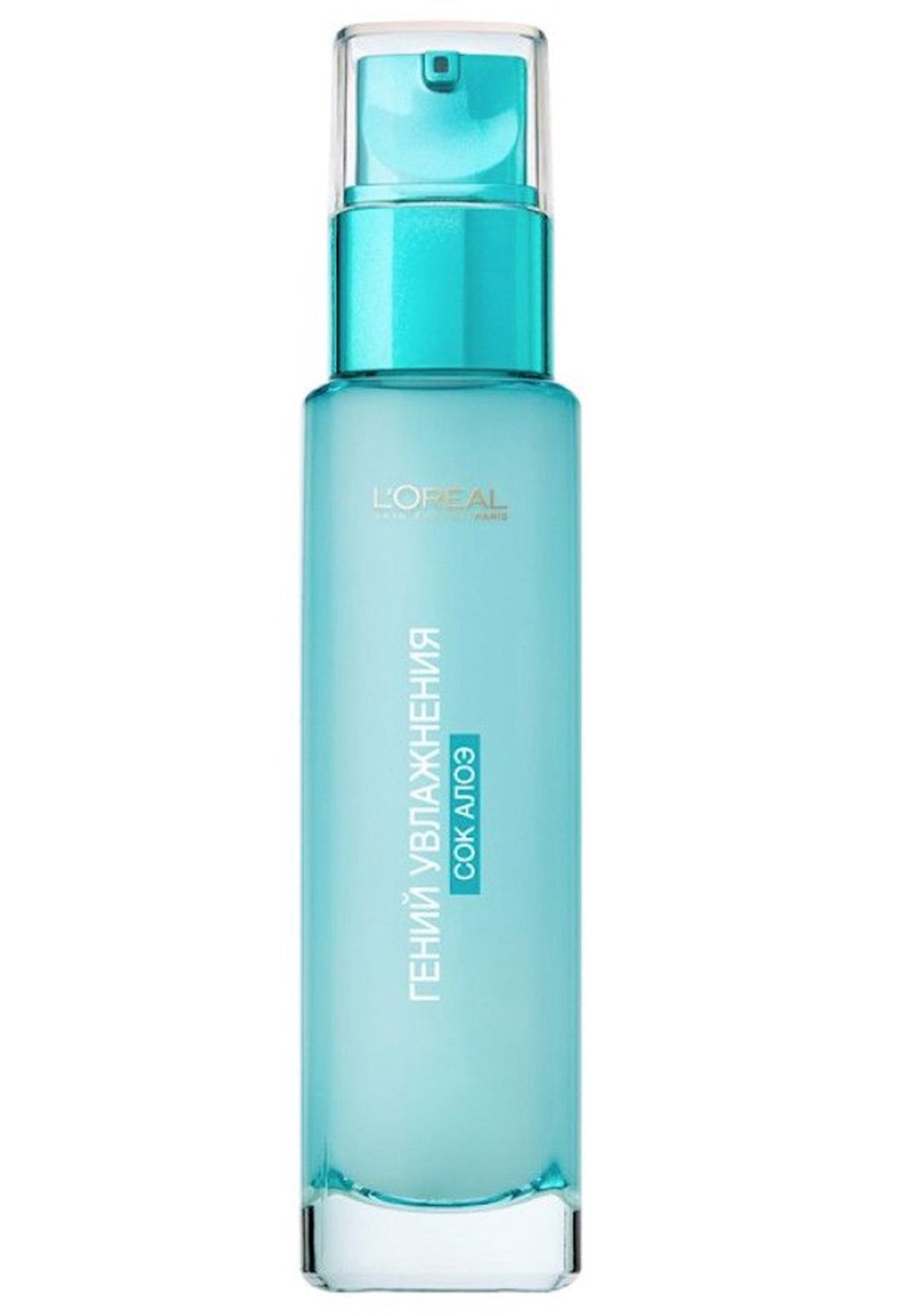 Üz üçün akva fluid L'Oréal Paris Nəmləndirmə Dahisi quru və həssas dəri üçün Aloe ekstraktı və hialuron turşusu ilə 70 ml — Mallar, Bakı (3)