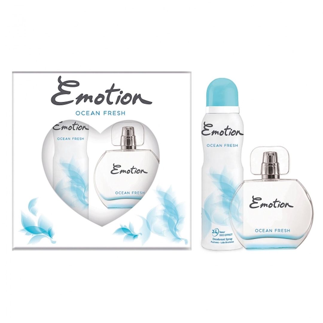Emotion Ocean Fresh qadınlar üçün ətir dəsti (tualet suyu 50 ml + dezodorant 150 ml) — Mallar, Bakı