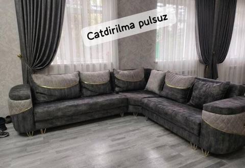 Künc Divan 480₼ Olcu 2.65x295 Acilan ve bazali Catdirilma — Vasitəçi Nərgiz