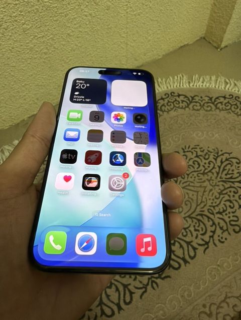 IPhone 15 Pro Max, Qara, Barmaq izi, Simsiz şarj, Face ID — 1 300 ₼ · Bakı · Apple iPhone IPhone 15 Pro Max, Qara, Barmaq izi, Simsiz şarj, Face ID — Bakı