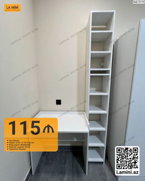 Künc masa, Stulsuz, Polkalı, Siyirməsiz, Sadə laminat — 115 ₼ · Bakı · Kompüter masaları və kresloları Künc masa, Stulsuz, Polkalı, Siyirməsiz, Sadə laminat — Bakı
