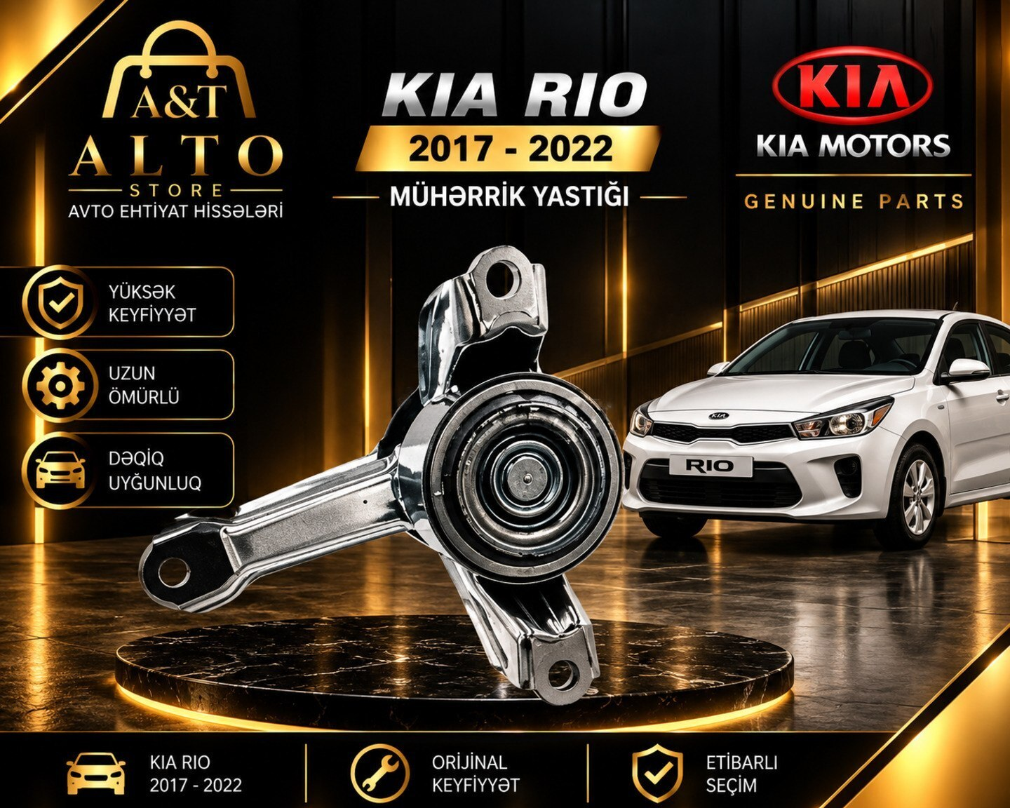 Mühərrik yastığı Kia Rio 2017-2022 — 111 ₼ · Bakı · Avto Mühərrik yastığı Kia Rio 2017-2022 — Bakı