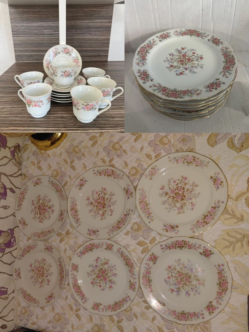 Çay dəsti, Farfor, 6 nəfərlik — Süfrə qabı, Bakı