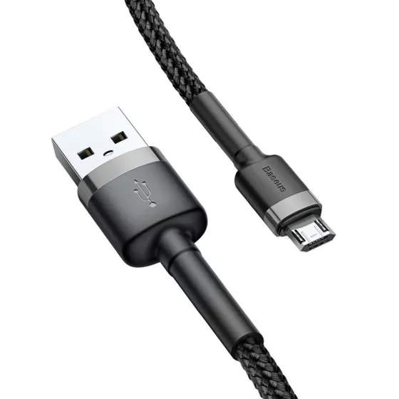 Baseus Cafule Micro USB Kabel 1M - Gray+Black — Şarj cihazları, Bakı (2)
