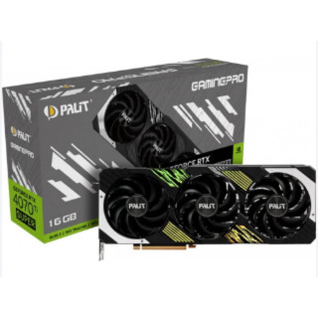 Videokart Palit RTX 4070 Ti Super GamingPro 16GB GDDR6X 256bit (NED47TS019T2-1043A) — Qrafik kartlar, Bakı