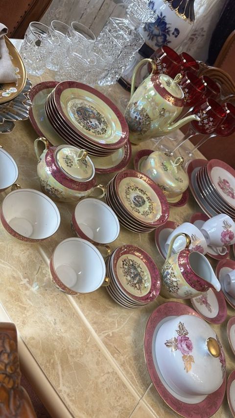 Çay dəsti, rəng - Bənövşəyi, Farfor — 185 ₼ · Xırdalan · Süfrə qabı Çay dəsti, rəng - Bənövşəyi, Farfor — Xırdalan