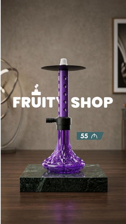 Məhsul: Fruity Shop qəlyanları - Rənglər: bənövşəyi, göy, yaşıl, ağ — Bakı