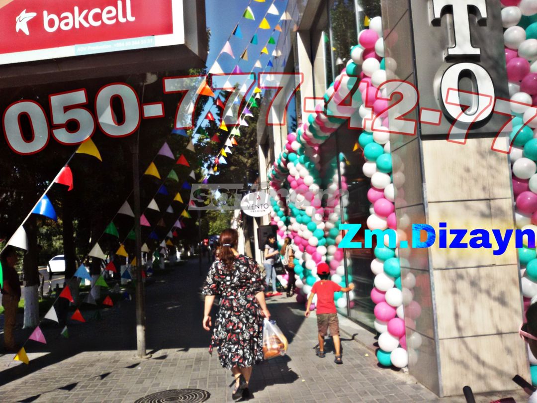 3 bucaq bayraq — Aynalar, Bakı (4)