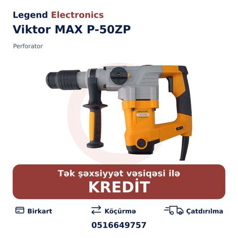Elan başlığı: Perforator Viktor MAX P-50ZP Elan mətni: Legend — Taʼmirlash va qurilish