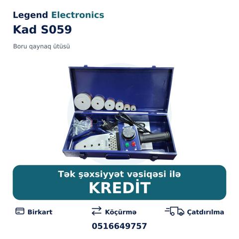 Elanın başlığı: Qaynaq aparatı Kad 1000W Bİ-S059, plastik boru qaynağı — Bakı
