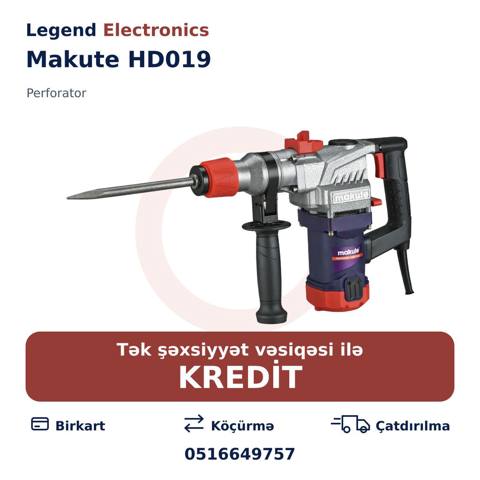 Elan başlığı: Perforator Makute HD019 Elan mətni: Makute HD019 — Perforatorlar