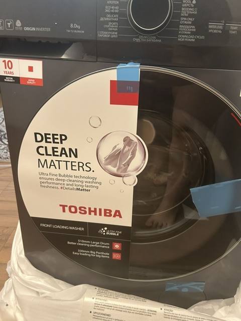 Toshiba önyükləməli paltaryuyan maşın – 8 kq Xüsusiyyətlər: - Ultra — Sumqayıt
