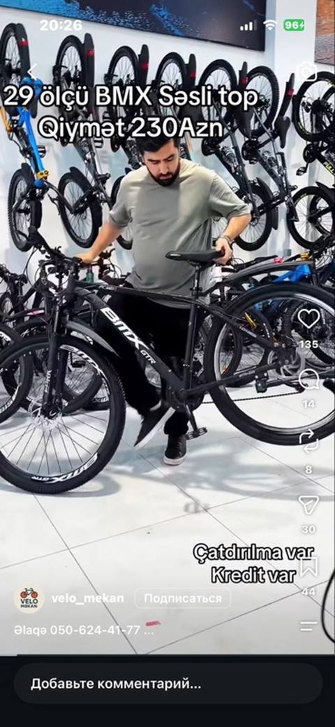 BMX GTR 29 ölçü velosiped - Təker olcu 29 giymet 160 azn ustunde — Bakı