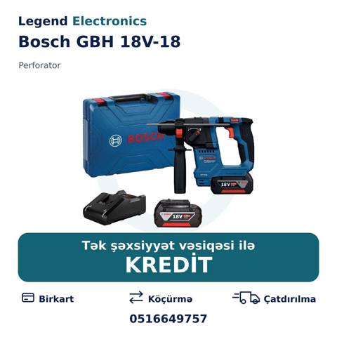 Elan başlığı: Pereforator Bosch GBH 18V-18 Elan mətni: Pereforator — Товарлар