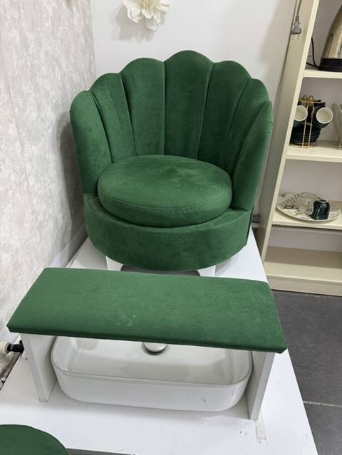 Salonda pedikür üçün dəst – zövqlü yaşıl rəngdə - Armchair: Dəniz — Masazır