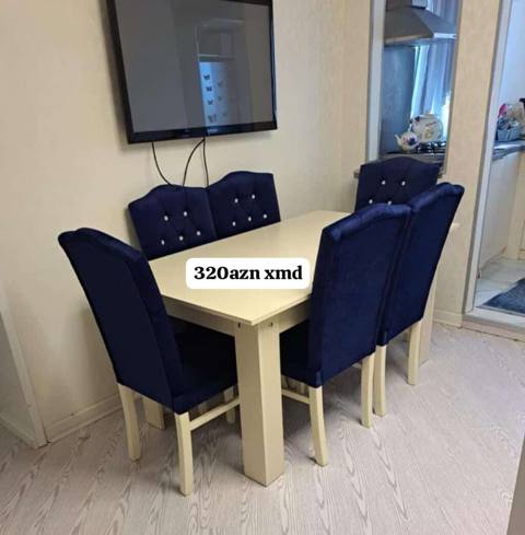 Mətbəx/qonaq otağı üçün yemək dəsti - Tərkibi: 1 ədəd düzbucaqlı masa — NM Mebel — Эмерек
