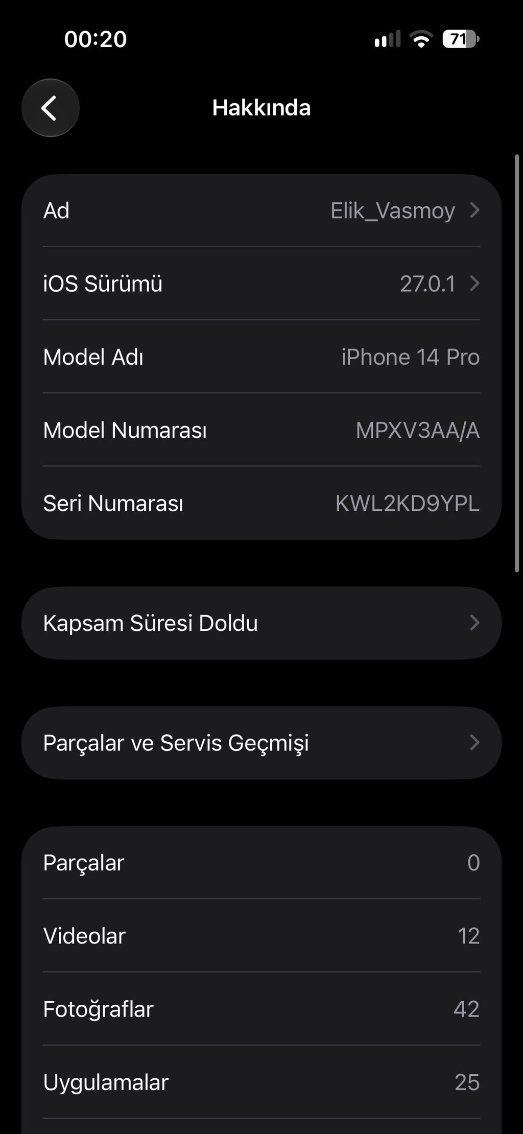 IPhone 14 Pro, 128 GB, Qara, Simsiz şarj — Apple iPhone, Bakı (4)