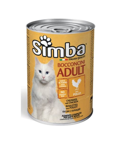 Pişiklər üçün nəm yem Simba Adult con Pollo, 415 q — Bakı