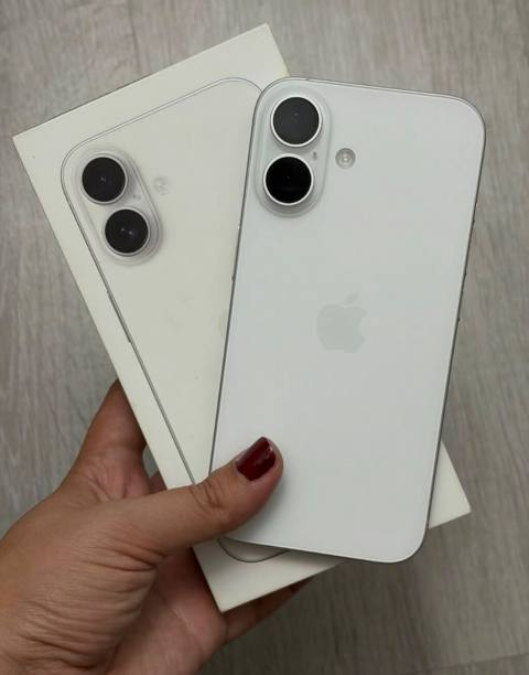 IPhone 16, 128 GB, Ağ, Zəmanət, Simsiz şarj, Face ID — Bakı