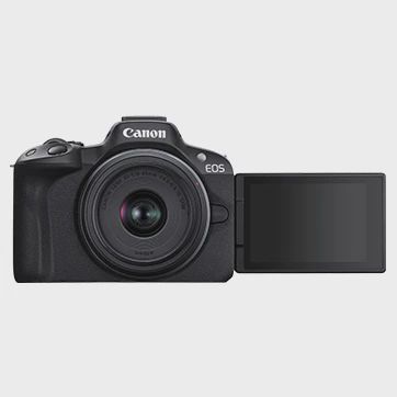 Canon EOS R50 Black + RF-S 18-45mm F4.5-6.3 IS STM — Fotoaparat, Bakı (3)
