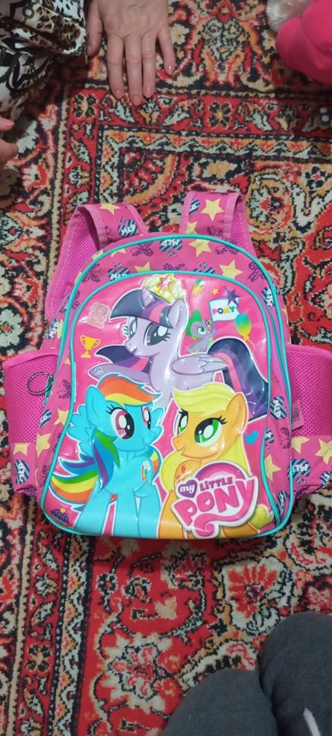 My Little Pony mövzulu uşaq məktəb çantası - Rəng: çəhrayı, üzərində — Bakı