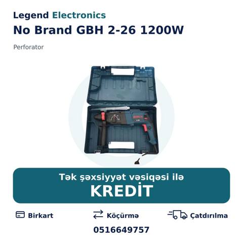 Elan başlığı: Perforator No Brand GBH 2-26 1200W Perforator No Brand — Bakı