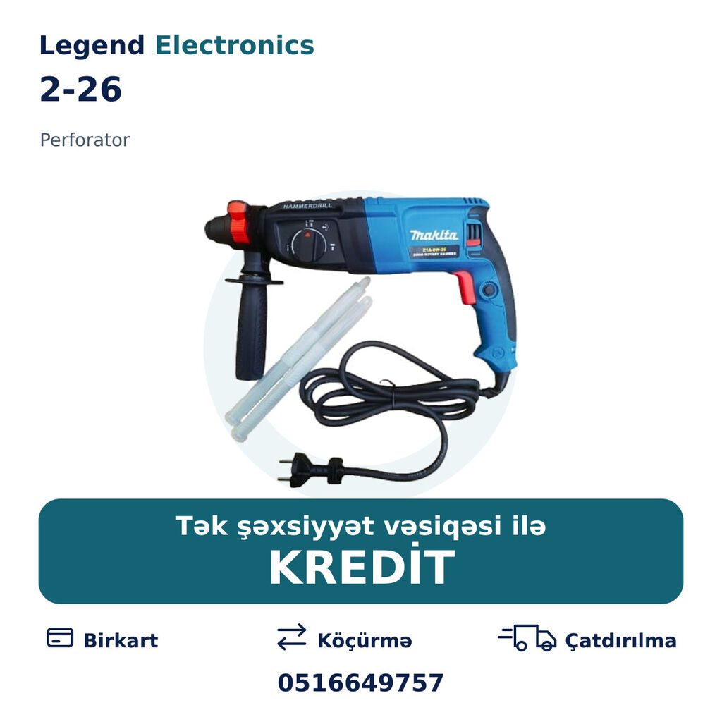 Elan başlığı: Perforator 2-26 Perforator 2-26 — beton, kərpic və — Perforatorlar, Bakı