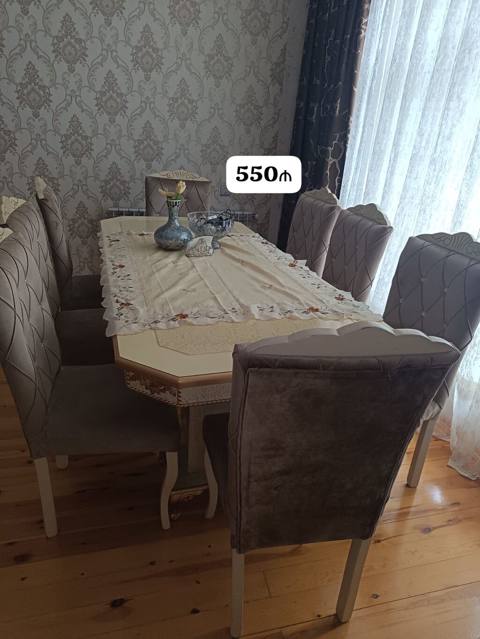 550₼ yeni alınmış masa desti açılmır 8oturacağı var çox az işlənib — Bakı