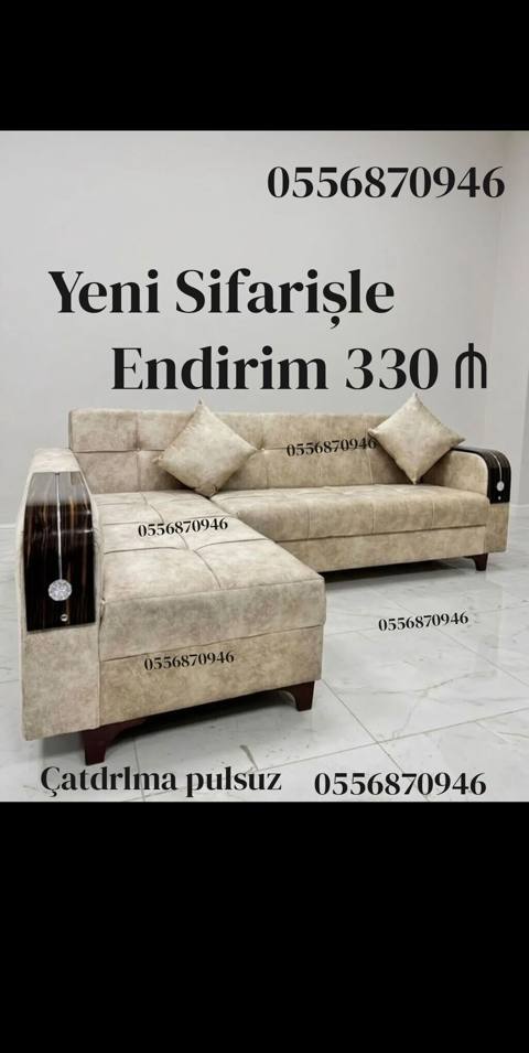 Künc divan, Qonaq otağı üçün, Parça — M. M. Mobilya