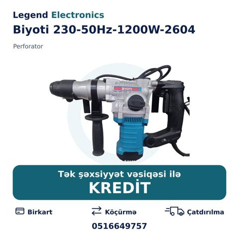 Elan başlığı: Perforator Biyoti 230-50Hz-1200W-2604 Elan mətni — Электр шаймандар