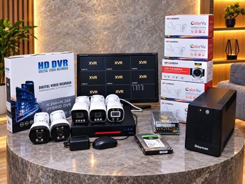 Monitor DVR 8 çıxışlıdir Təzədir Telefondan izləmə. 5 ədəd color Full — Bakı