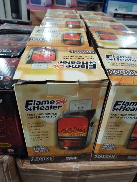 Flame Heater mini elektrikli qızdırıcı - Divar rozetkasına birbaşa — VGR Electronics — Maishiy texnika
