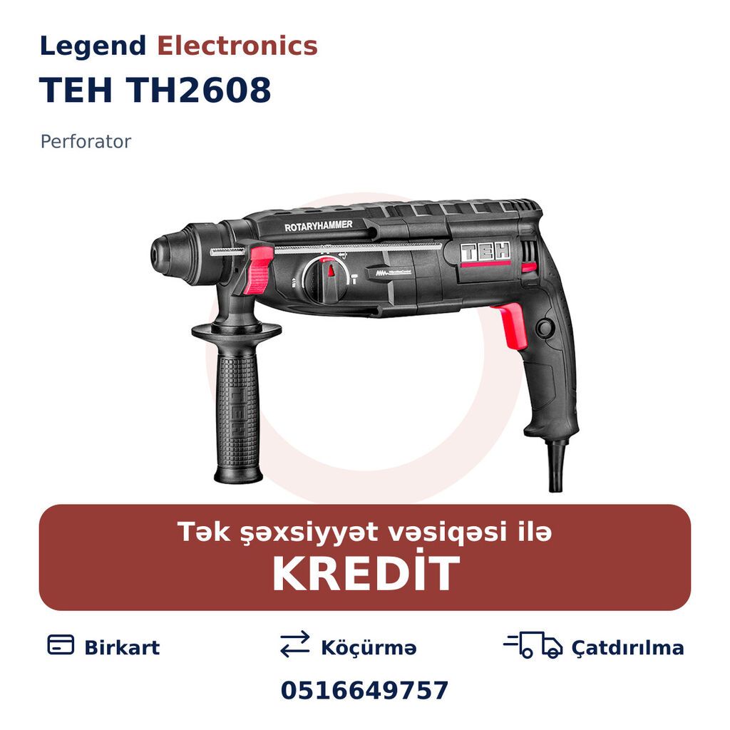 Elan başlığı: Perforator TEH TH2608 Elan mətni: TEH TH2608 perforator — Perforatorlar, Bakı
