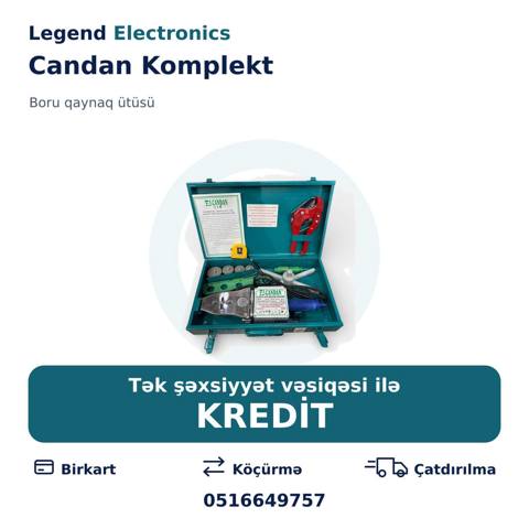 Elan başlığı: Plastik boru üçün qaynaq aparatı Candan Komplekt — Bakı