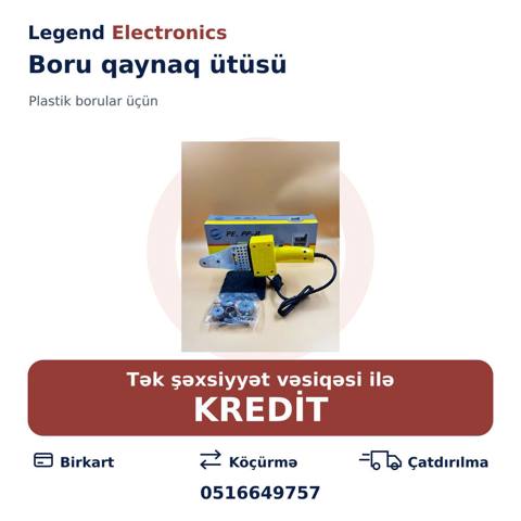 Elan başlığı: Plastik qaynaq aparatı İL-1515 Elan mətni: Legend — Bakı