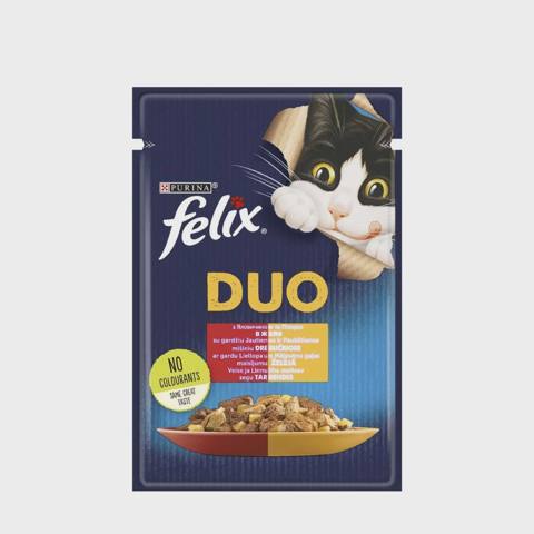 Felix Fantastic с говядиной и курицей в желе, 85 гр — Zoo.az