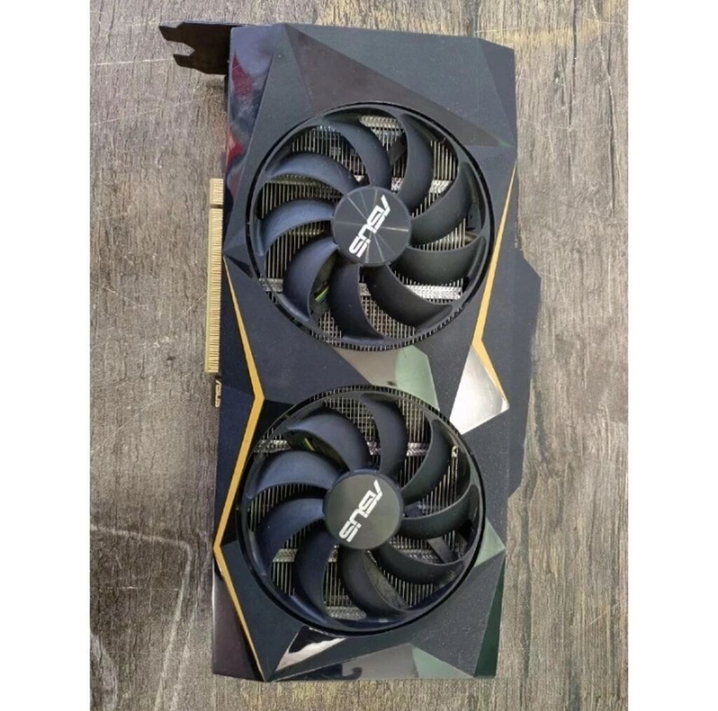 Videokart Asus GeForce RTX 2060 Super, 6 GB, İşlənmiş — Qrafik kartlar, Qazax