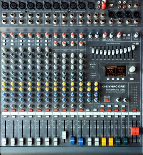 Peşəkar səhnə səs avadanlığı komplekti - Mixer: Dynacord PowerMate — Digah