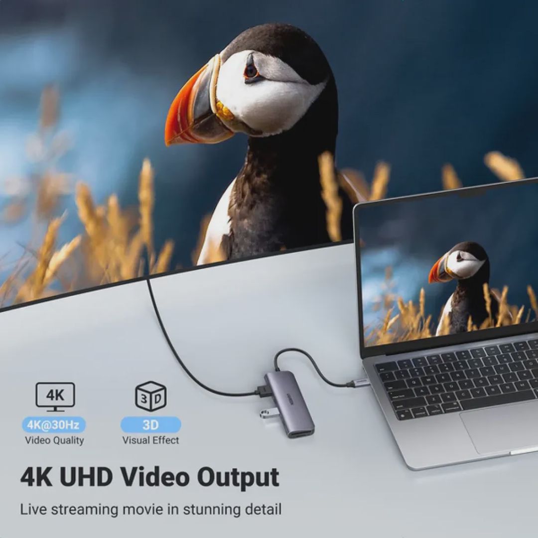 Görüntü ötürücü Ugreen 6 in 1 USB C Hub — Kabelləri, adapterlər və keçidçilər, Bakı (2)
