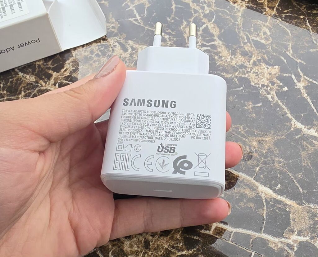 Samsung 45W PD Power Adapter (Usb‑c) - Model: EP-TA845 - Güc: 45W — Şarj cihazları, Bakı (3)
