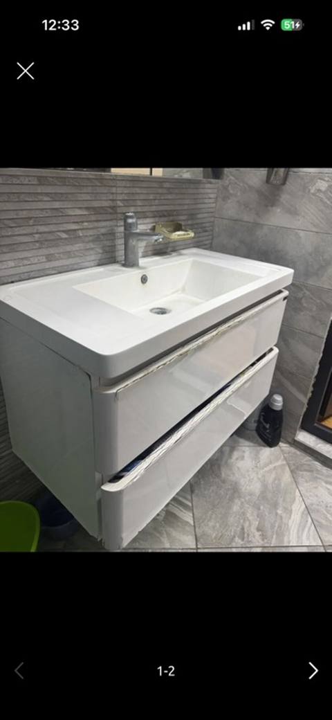 Vanna otağı üçün asma lavabo dolabı dəsti - Brend: Sıpolo (etiket — Furniture