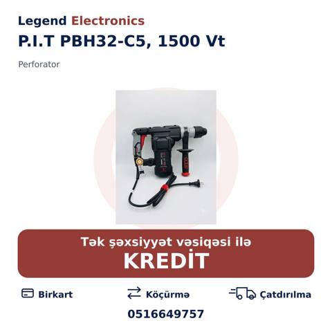 Elan başlığı: Perforator P.I.T PBH32-C5, 1500 Vt Perforator P.I.T — Электр шаймандар