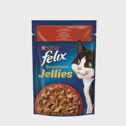 Felix Sensation с говядиной и помидорами в желе, 85 гр — Zoo.az