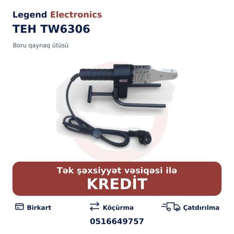 Elan başlığı: Plastik boru qaynaq aparatı TEH TW6306 600W Plastik — Bakı