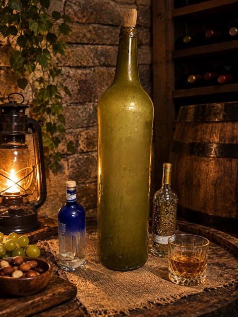 Nəhəng şüşə butulka – dekor və toplanma üçün (Antikvar) - Material — Novxanı