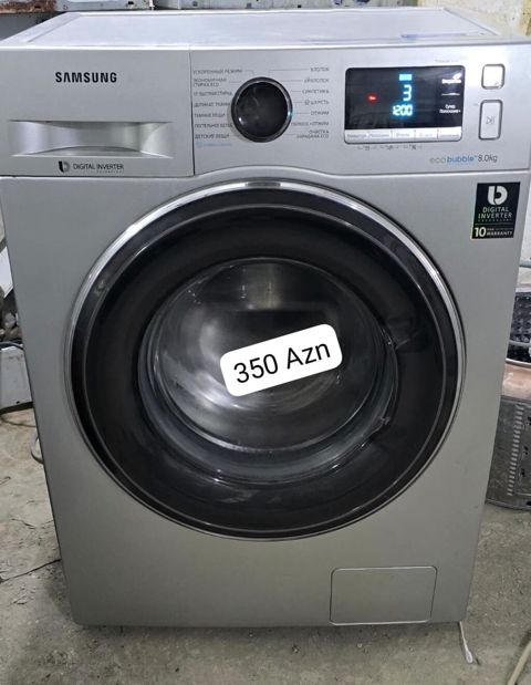 Samsung paltaryuyan maşın – 8 kq, eco bubble texnologiyası, Digital — Bakı