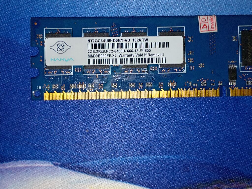 Məhsul: DDR2 Desktop RAM modulları (2 ədəd) 1) Nanya — Operativ yaddaş, Şamaxı (2)