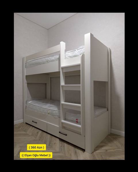 Oğlan və qız üçün, Yeni, Çarpayı, Matras ilə, Siyirməli, Laminat — Bakı
