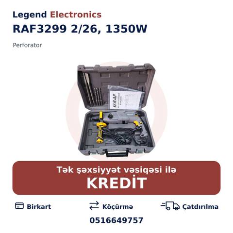 Elan başlığı: Perforator RAF3299 2/26, 1350W Elan mətni: RAF3299 — Aletler